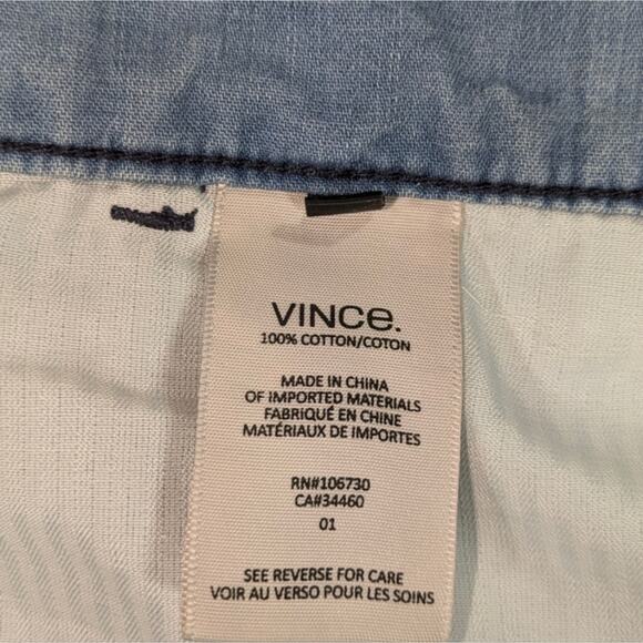 VINCE  Denim Jogger Pants GUC $198 Size 27  J1220 - Picture 7 of 9